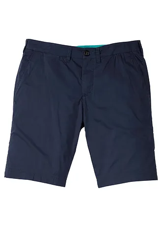 Chino bermuda, regular fit, Kleur: donkerblauw - mat turkoois
