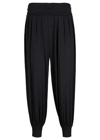 Pantalon sarouel en viscose douce et extensible