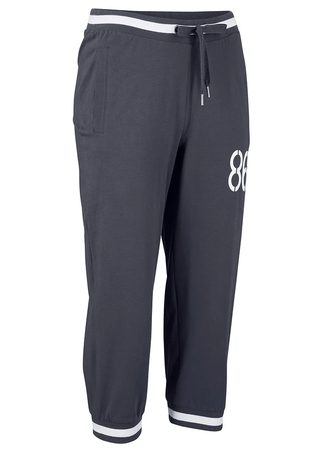 Jogging longueur 3/4 en coton extensible