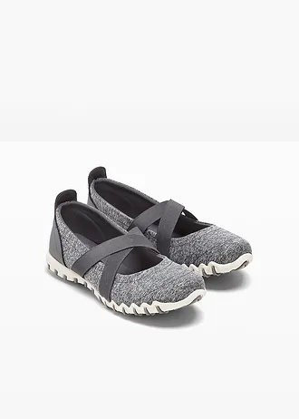 Vycházkové baleríny, barva: antracitový melír