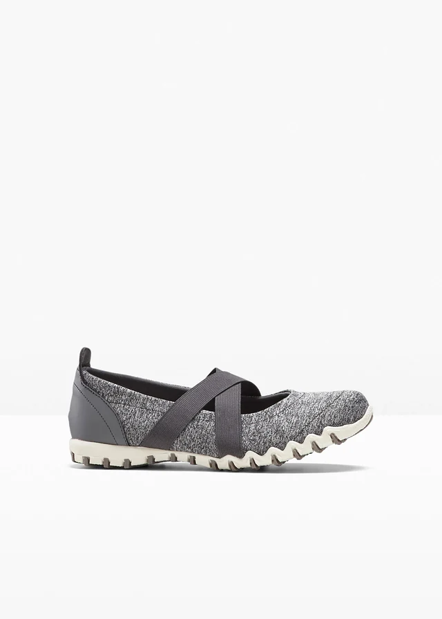 Ballerines sportives, Couleur: anthracite chiné