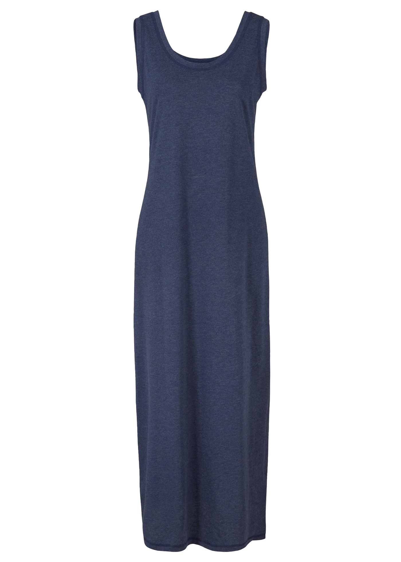 Rochie din jerse, care pune silueta în valoare • bleumarin melanj • magazin bonprix