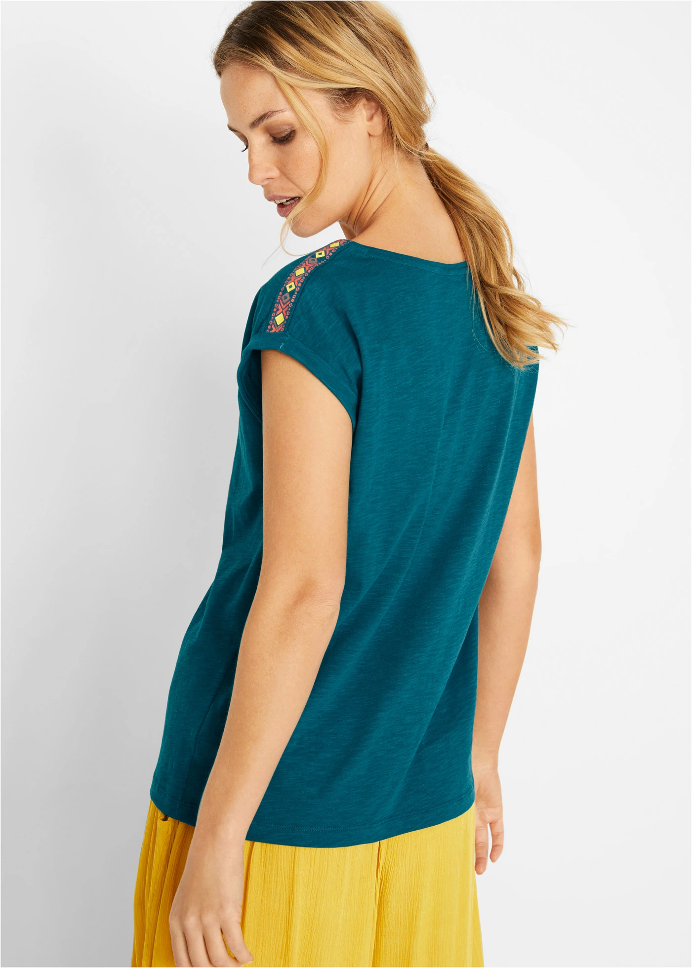 Bluză boxy • albastru-petrol • magazin bonprix