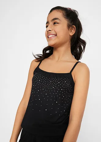 Combishort fille avec strass • noir • Boutique bonprix