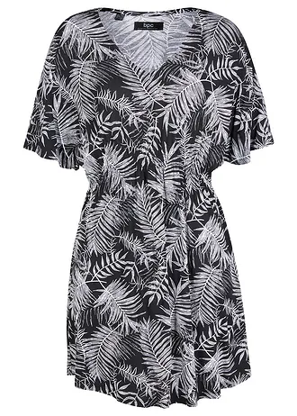 Shirt tuniek met V-hals en kimonomouwen