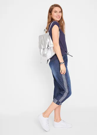 T-shirt boxy, manches courtes • bleu foncé • Boutique bonprix