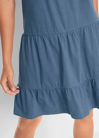 Jurk van katoen-jersey, petite • indigo • bonprix online shop