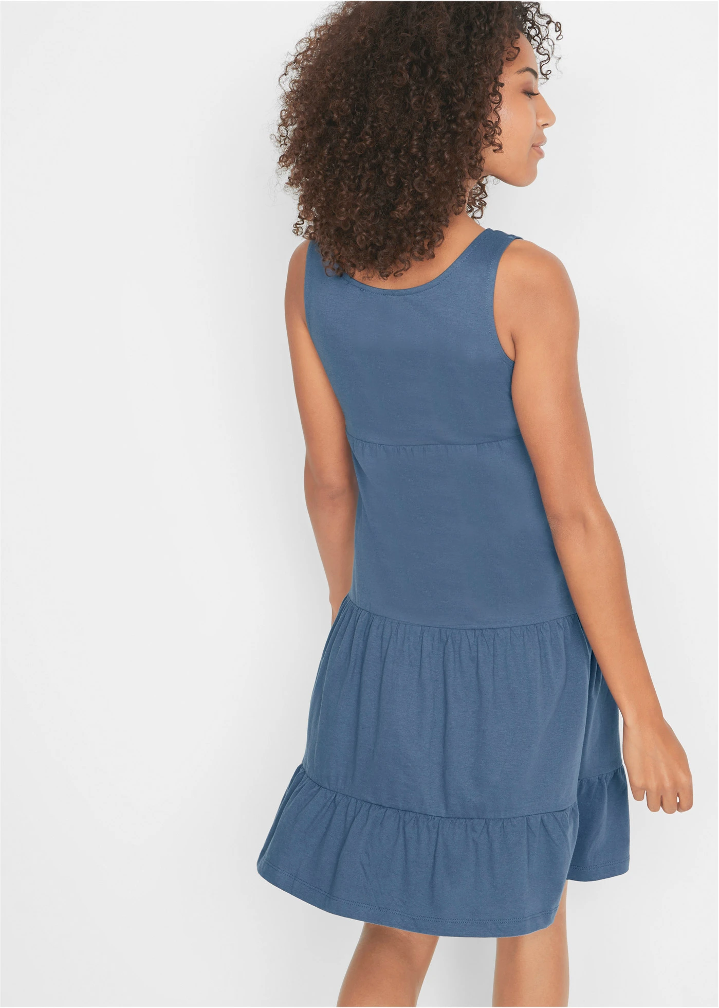 Jurk van katoen-jersey, petite • indigo • bonprix online shop
