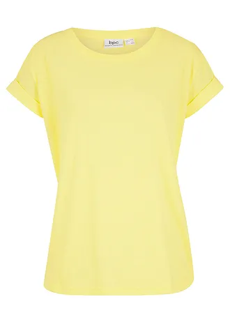 Boxy shirt, korte mouw, Kleur: lichtlimoen