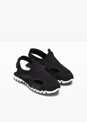 Trekking sandalen met geprofileerde loopzool • zwart/wit • bonprix online shop