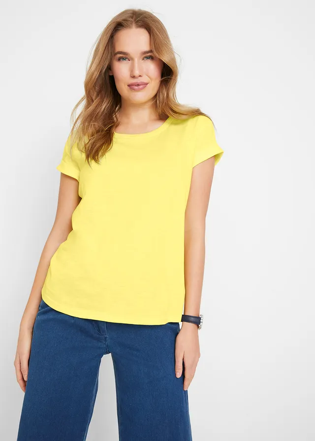 Boxy shirt, Kleur: lichtlimoen