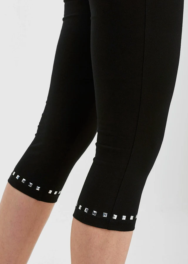 Capri legging • zwart/zilverkleur • product-page.page-title-suffix