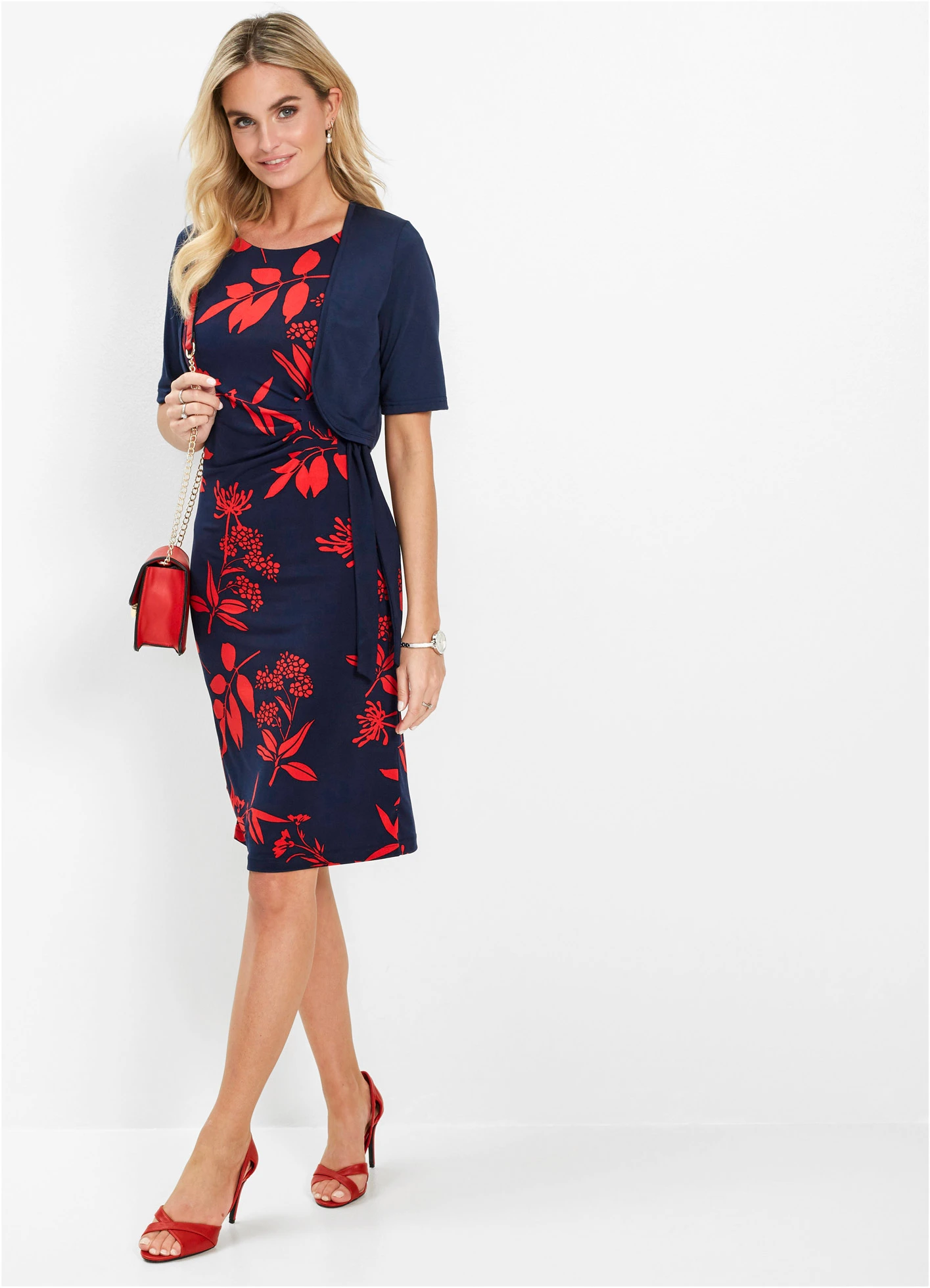 Boléro en jersey • bleu foncé • Boutique bonprix