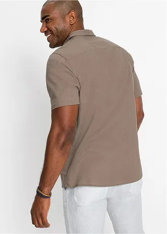 Chemise manches courtes légère • taupe • Boutique bonprix