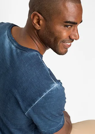 Tričko v sepraném vzhledu • tmavě modrá • bonprix obchod