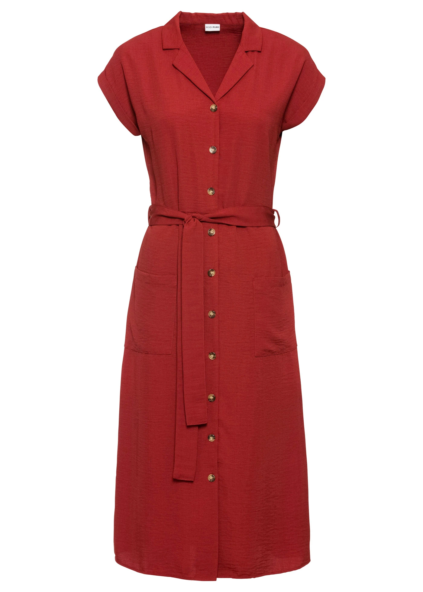 Rochie-bluză cu cordon • roșu ruginiu • magazin bonprix