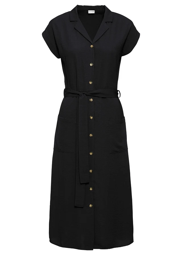Robe-chemise avec lien à nouer