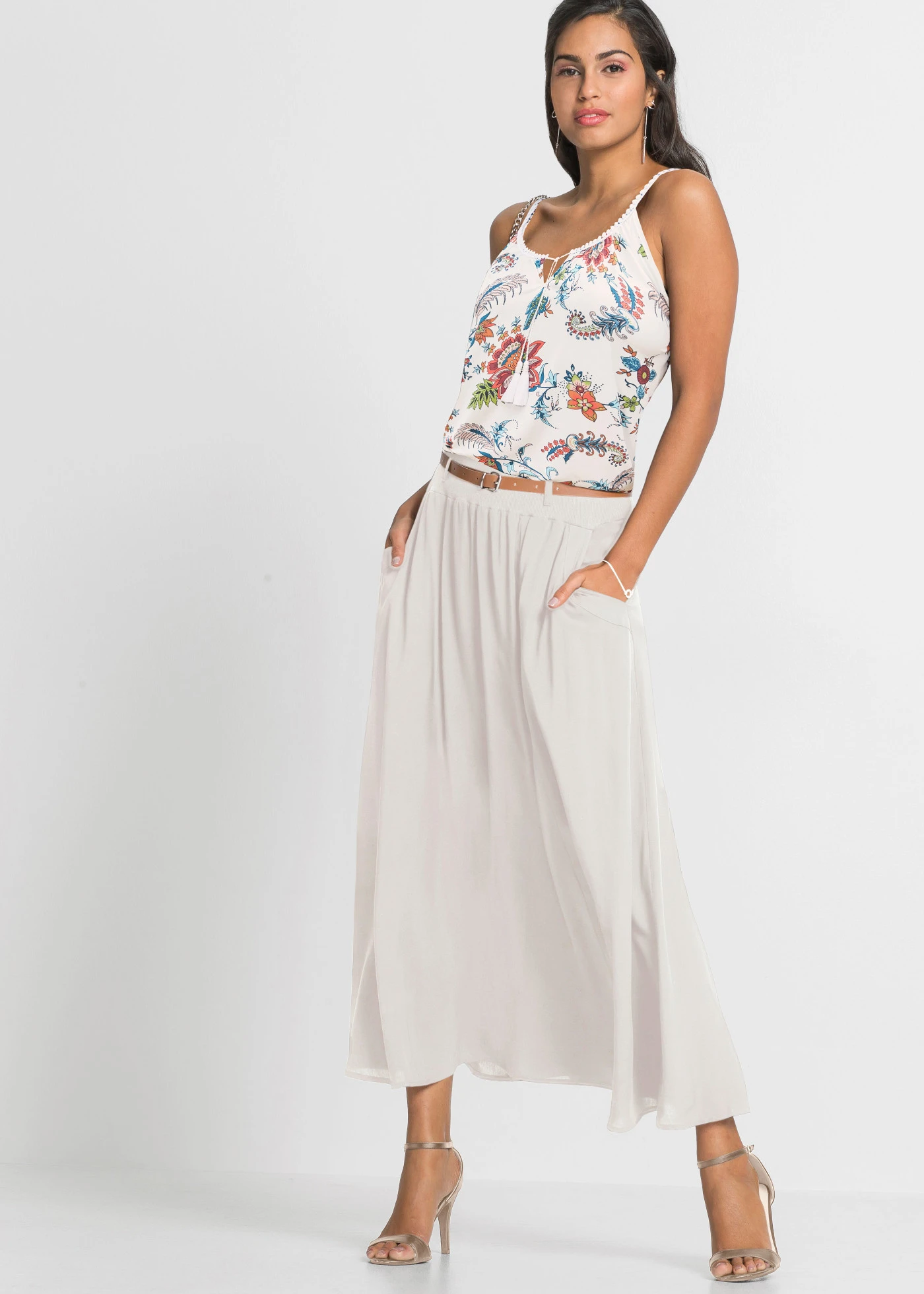 Top cu bretele subțiri • negru • magazin bonprix