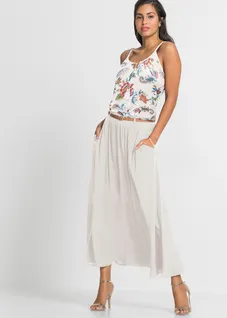 Top met spaghettibandjes • zwart gebloemd • bonprix online shop