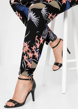 Pantalon • noir imprimé • Boutique bonprix