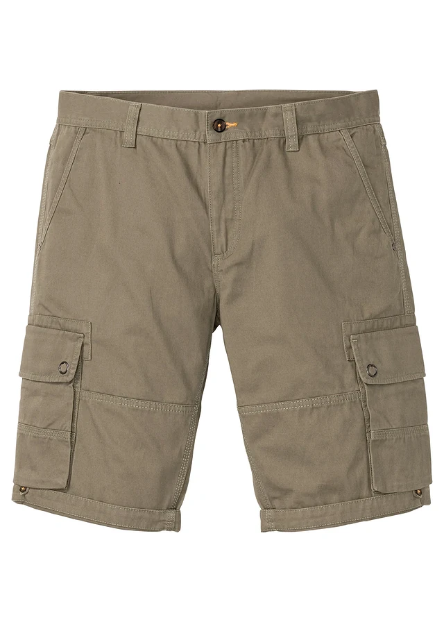 Cargo bermuda van katoen, regular fit