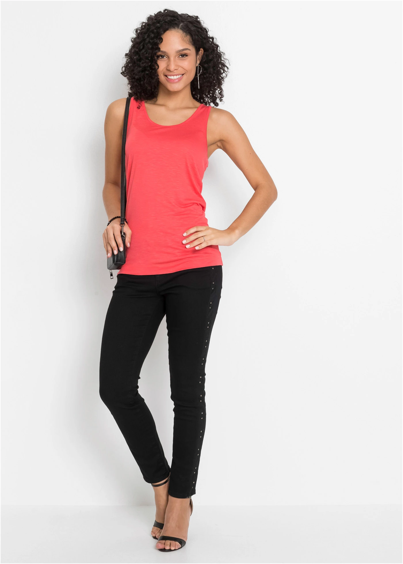 Top (set van 2) • kreeftrood-zwart • bonprix online shop