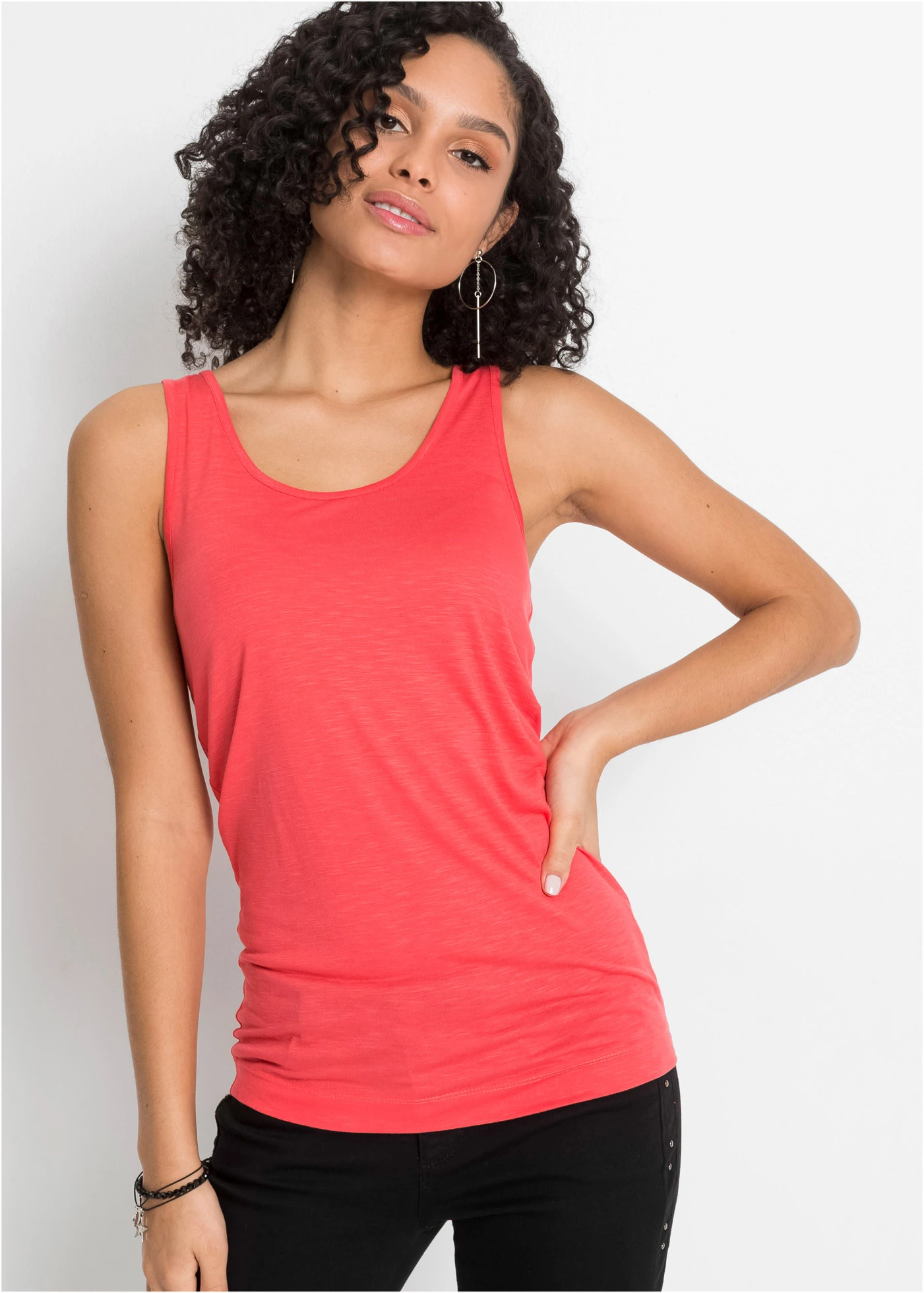 Top (set van 2) • kreeftrood-zwart • bonprix online shop