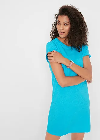 Robe en jersey 100% coton • bleu caraïbes • Boutique bonprix