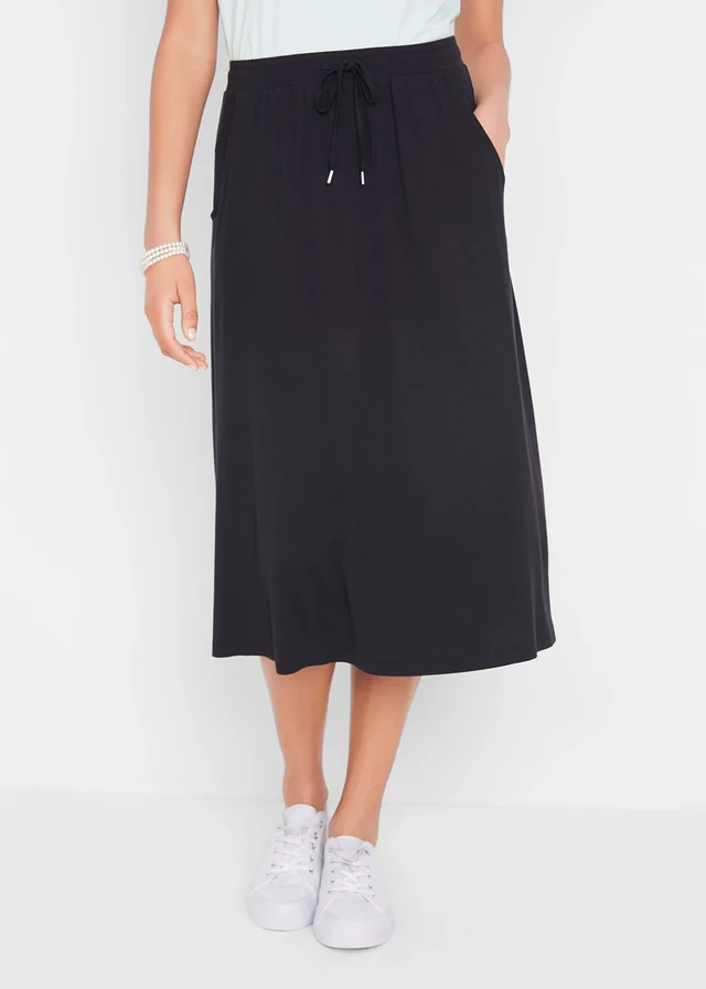 Jersey rok in een katoenmix