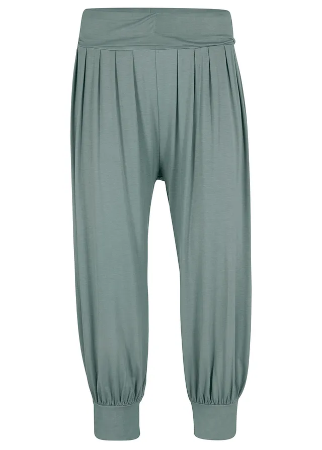 Pantalonitip șalvari din material moale cu viscoză