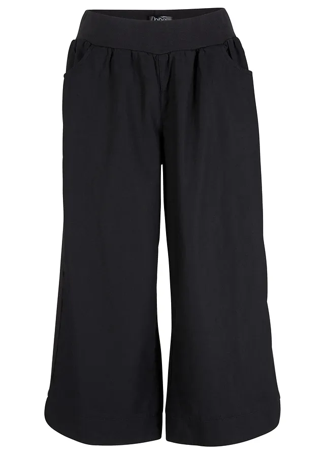 Pantaloni 3/4 din amestec de in și bumbac