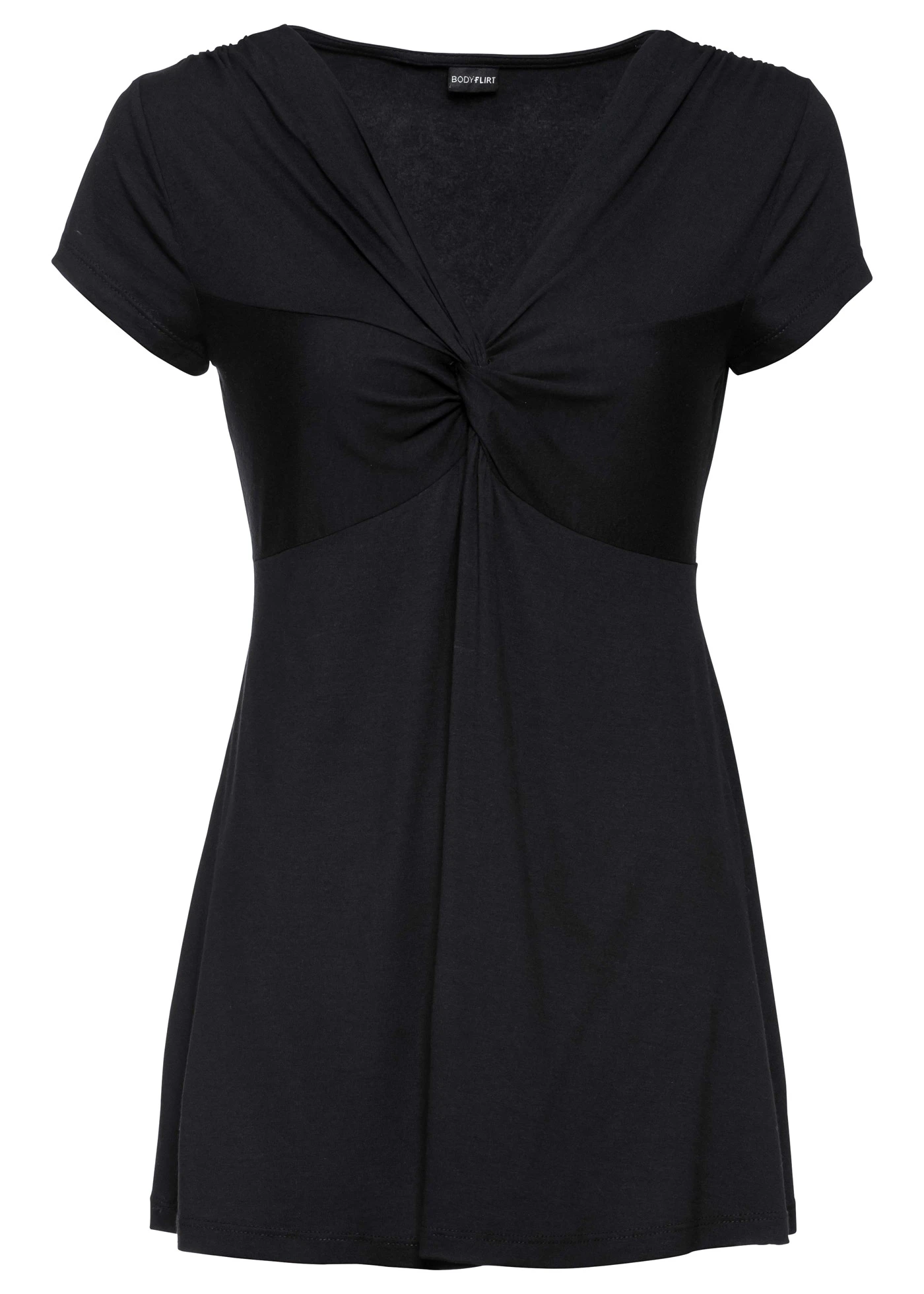 Tričko z viskózové směsi • černá • bonprix obchod