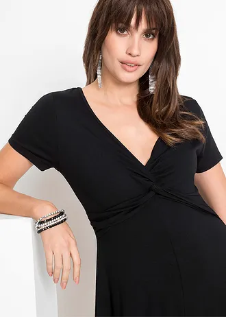 Robe en jersey viscose extensible • noir • Boutique bonprix