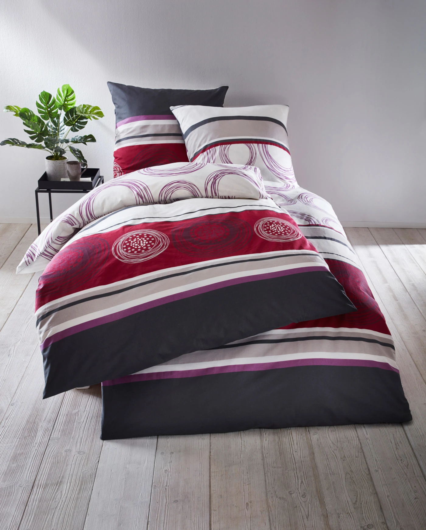 Linon dekbedovertrek • bessen • bonprix online shop