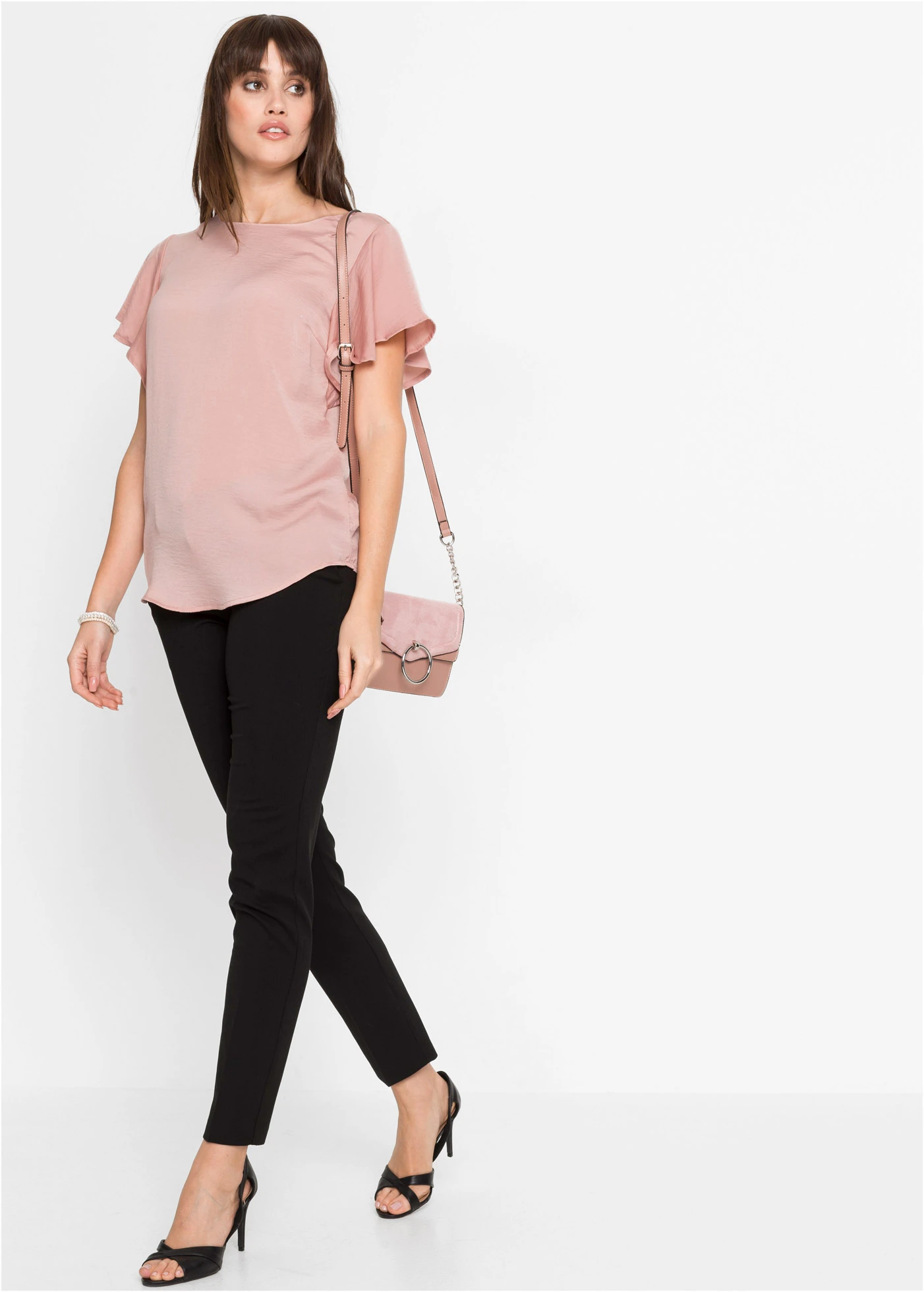 Pantalon de tailleur, taille courte • noir • Boutique bonprix