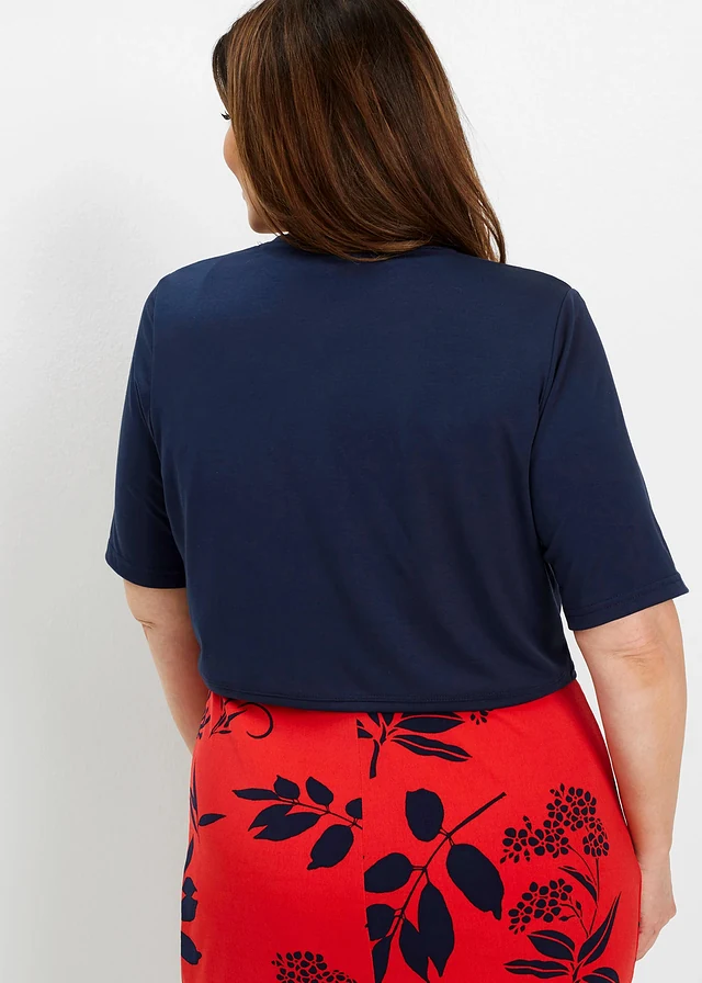 Shirt bolero, Kleur: donkerblauw