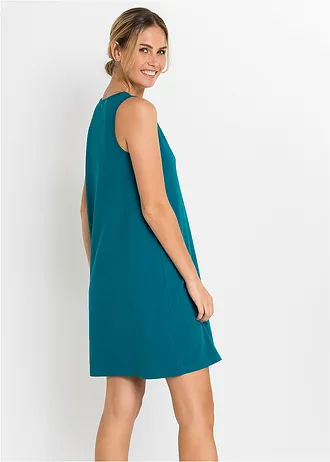 Kort nachthemd van puur katoen • zeeturkoois met print • bonprix online shop