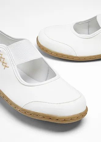 Baleríny ve stylu Mary Jane • bílá • bonprix obchod