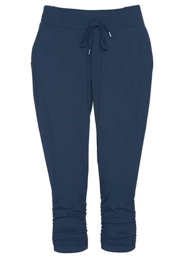 Pantaloni din jerse din amestec cu bumbac