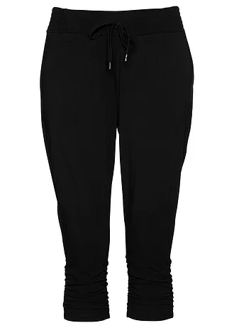 Pantalon en jersey coton, Couleur: noir