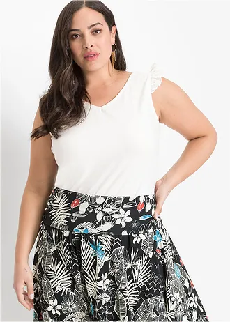 Top van biologisch katoen, Kleur: wolwit