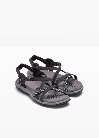 Sandály značky Skechers, barva: černá