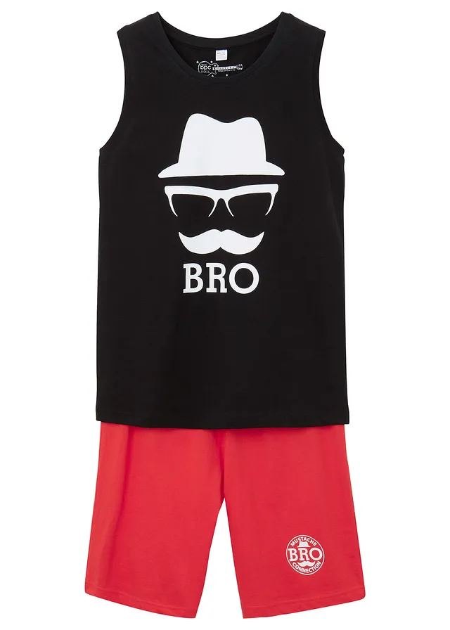 Maiou și pantaloni scurți din bumbac organic (set/2 piese)