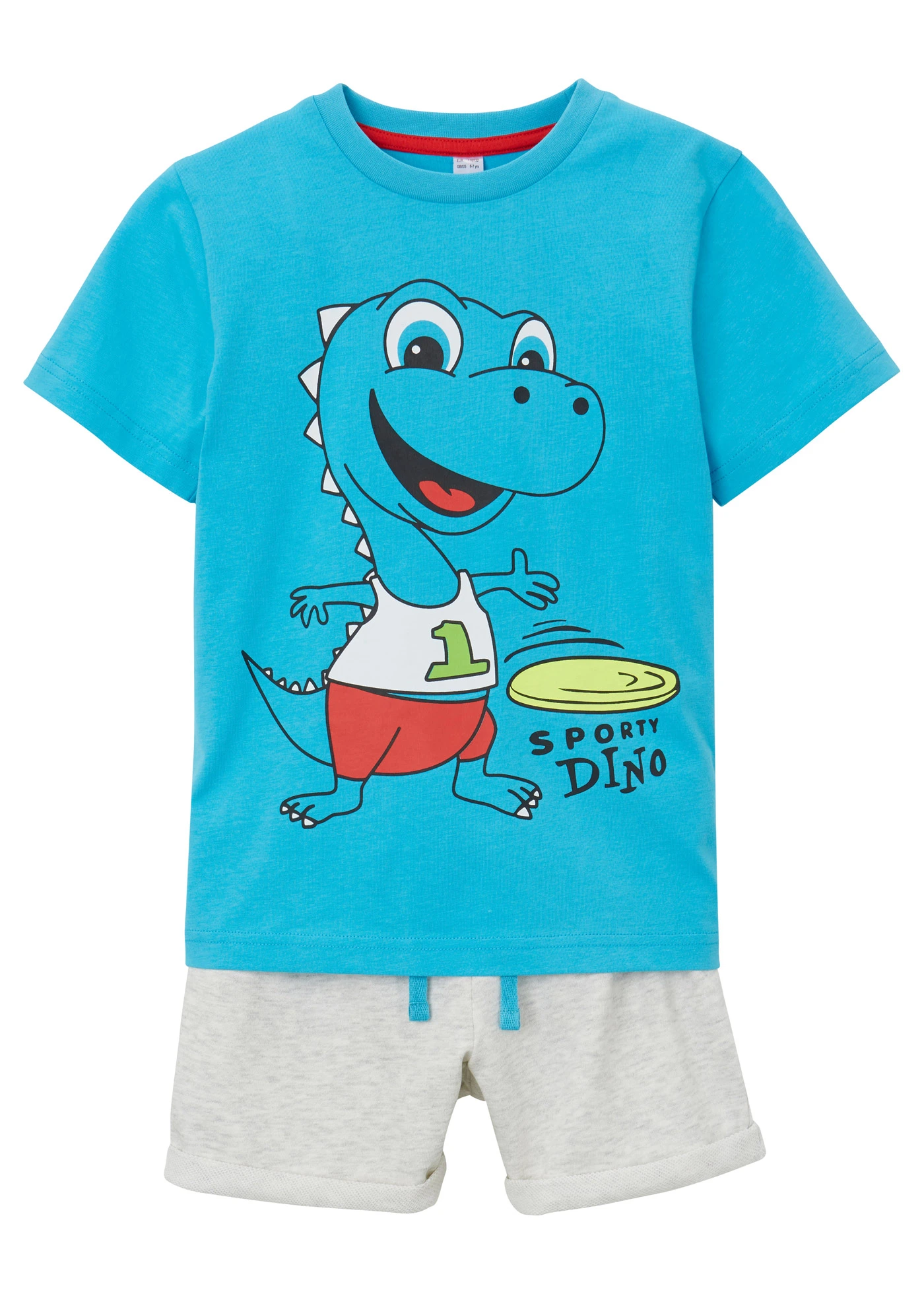 Tričko a šorkty (2dílná souprava) • tyrkysovo-přírodní melír • bonprix obchod