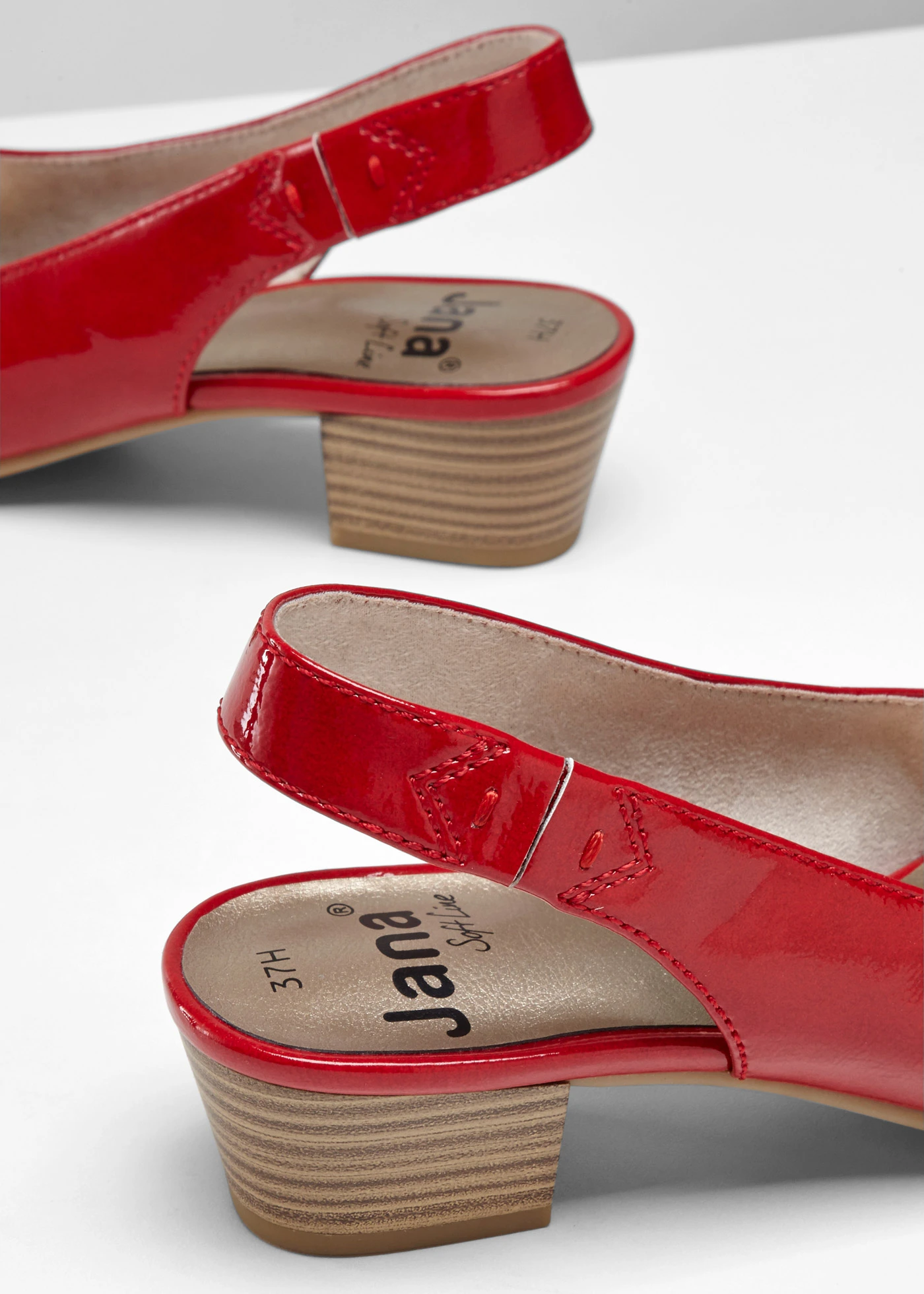 Lodičky značky Jana v pohodlné šířce • červená • bonprix obchod