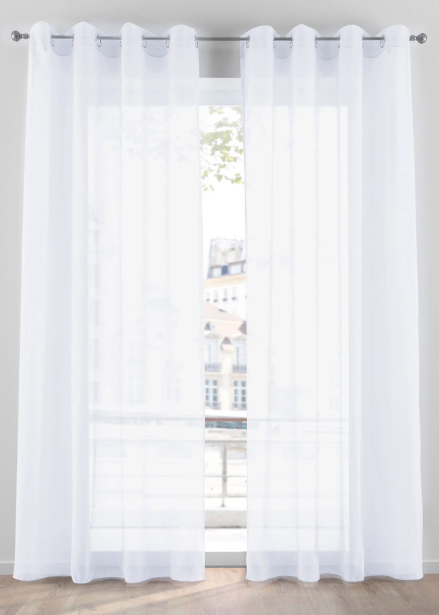 Voilage en tissu léger (1 pce) • blanc • Boutique bonprix