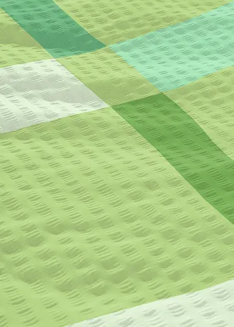 Lenjerie de pat din material seersucker • verde • magazin bonprix