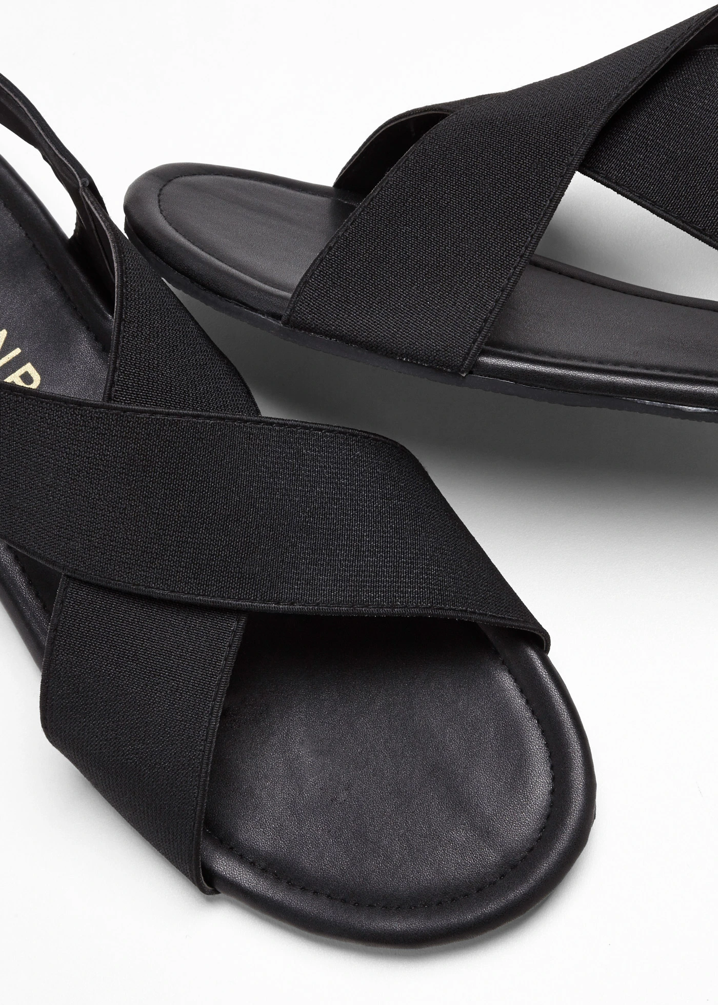 Sandalen met elastische banden • zwart • bonprix online shop