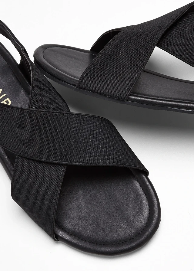 Sandalen, Kleur: zwart
