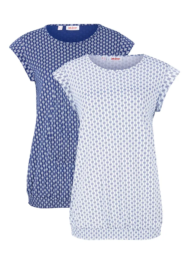 Tričko, dvojdielne balenie, potlačené, mini rukávy